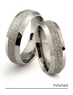 Laser Finish Ring with Beveled Edges
