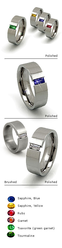 tension titanium rings