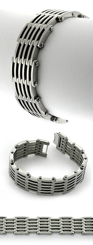 Contemporary Design Titanium Bracelet