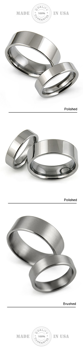 Titanium Rings classic pipe-cut design