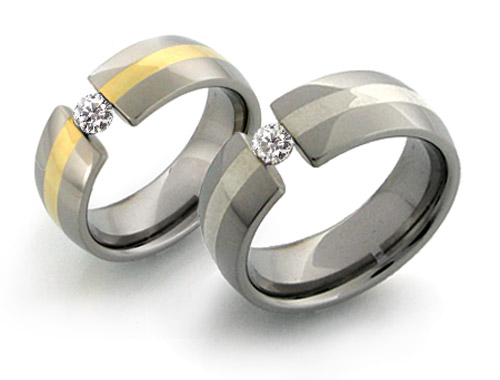 Tension Set Diamond Rings