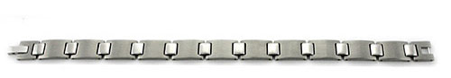 titanium bracelets with large brushed links, two sizes available