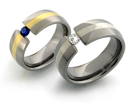 Shouldn't their wedding rings be unique as well Custom made tension set 