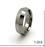 knife edge titanium ring