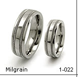 Milgrain titanium ring