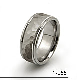 flat hammered ring