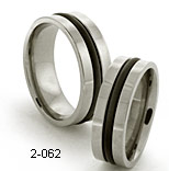 black rubber inlay