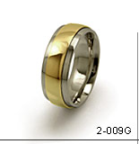 gold inlayed ring