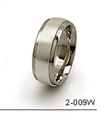 white gold inlayed ring