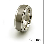 titanium inlayed ring