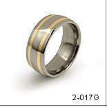 domed inlayed rings