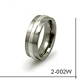 white gold raised inlay