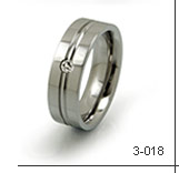 titanium ring with diamond