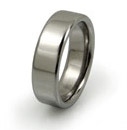 titanium ring with rolled edges