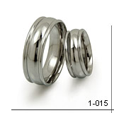 domed titanium ring with rolled sides