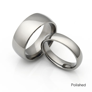 5mm Always And Forever Engraved Titanium Wedding Ring – Matt & Polished Finish