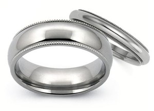 Polish Finish Titamium Wedding Bands | Avant Garde Jewelry