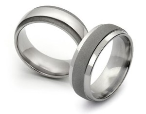 Sandblasted Finish Titamium Wedding Bands | Avant Garde Jewelry