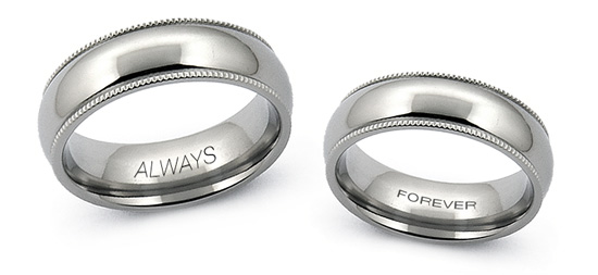 Did You Know we Can Engrave your Titanium or Tungsten Wedding Band? | Avant Garde Jewelry