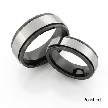 Flat Tungsten Carbide & Ceramic Ring