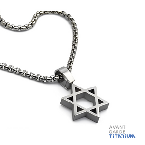 Titanium Star Of David, Magen David Necklace