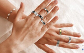 Titanium Style Stackable Rings