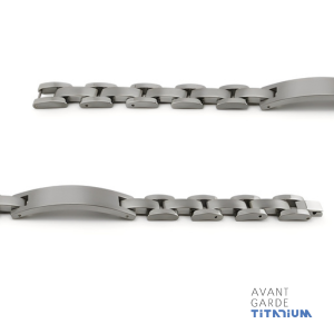 Titanium Bracelet With ID Plate