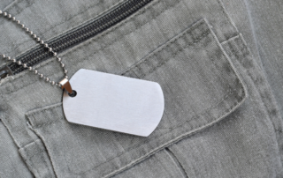 Titanium Dog Tag Pendant