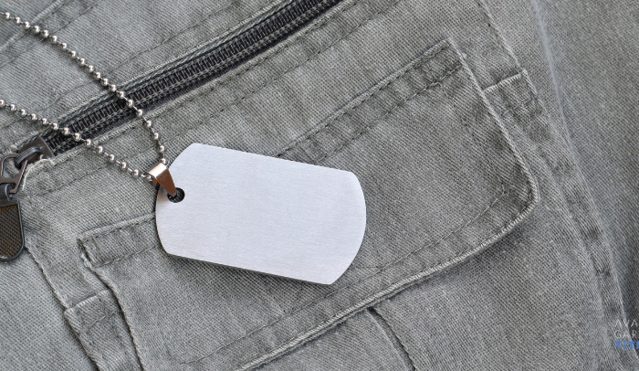 Titanium Dog Tag Pendant