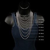 Titanium chain length guide for women