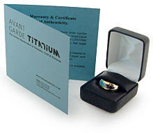 titanium and tungsten rings warranty card