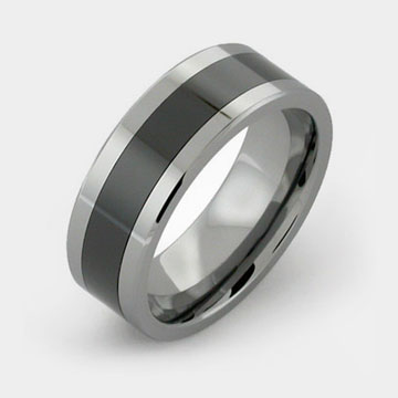 Tungsten platinum rings cheap
