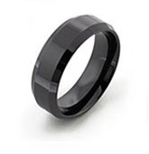 Get black titanium rings look with scratch resistance of ceramic