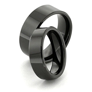 Black ceramic rings