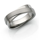 infinity titanium wedding ring and anniversary band