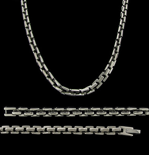 Mens Titanium Necklace Titanium chain for men