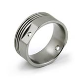 Titanium Car Engine Piston Ring w/ Round Holes 