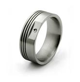 Titanium Piston Ring with Round Indentations