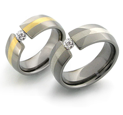Tension Setting Rings Titanium Tension Setting Rings Titanium