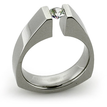 diamond titanium tension ring