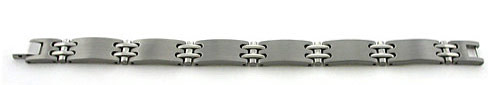 titanium bracelets with large brushed and small polished links