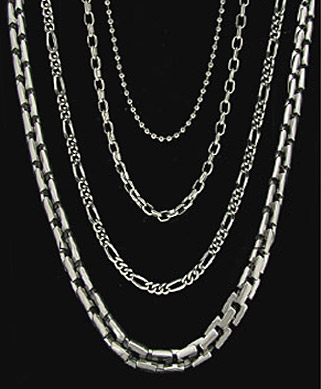 Titanium discount jewelry chain