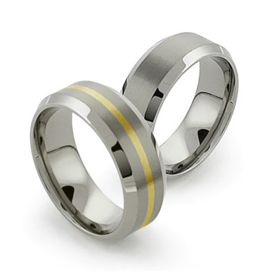 超特価定番 Titanium Rings For Him And Her， Matching Wedding Rings， Titanium ...