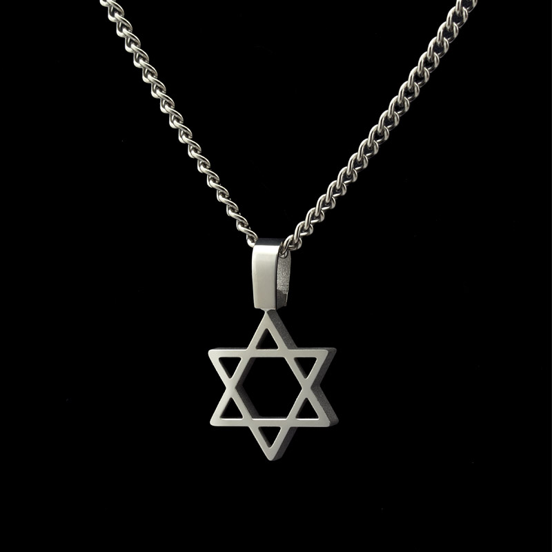 magen david cut from solid titanium