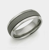 sandblasted titanium ring
