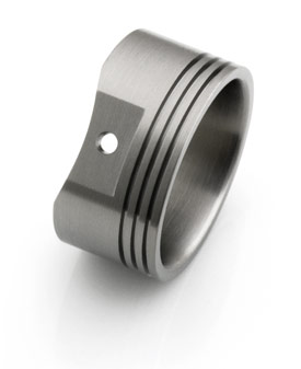 custom-made piston titanium ring